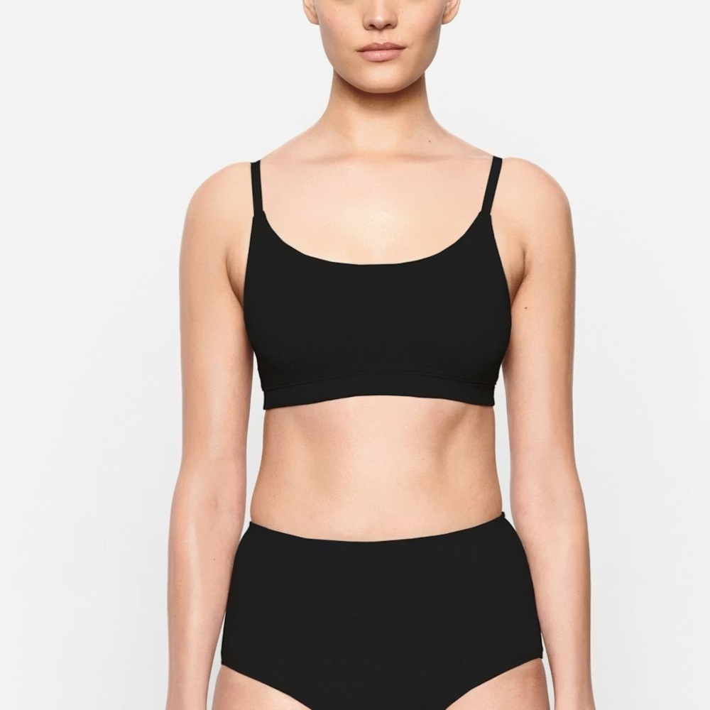 Skims Cotton Jersey Scoop Bralette
